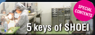 5 keys of SHOEI